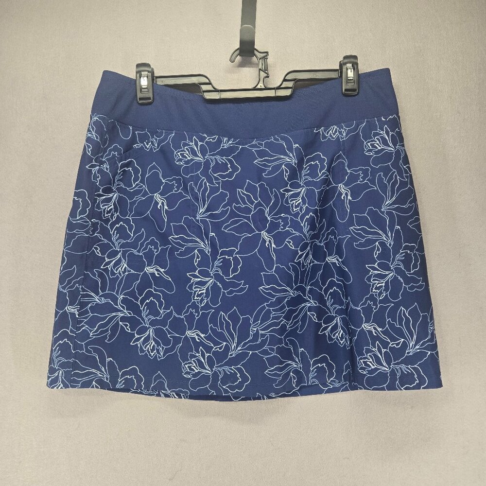 Cypress Club Golf Skort, Navy Floral/Hawaiian, Pockets, Spandex, XL